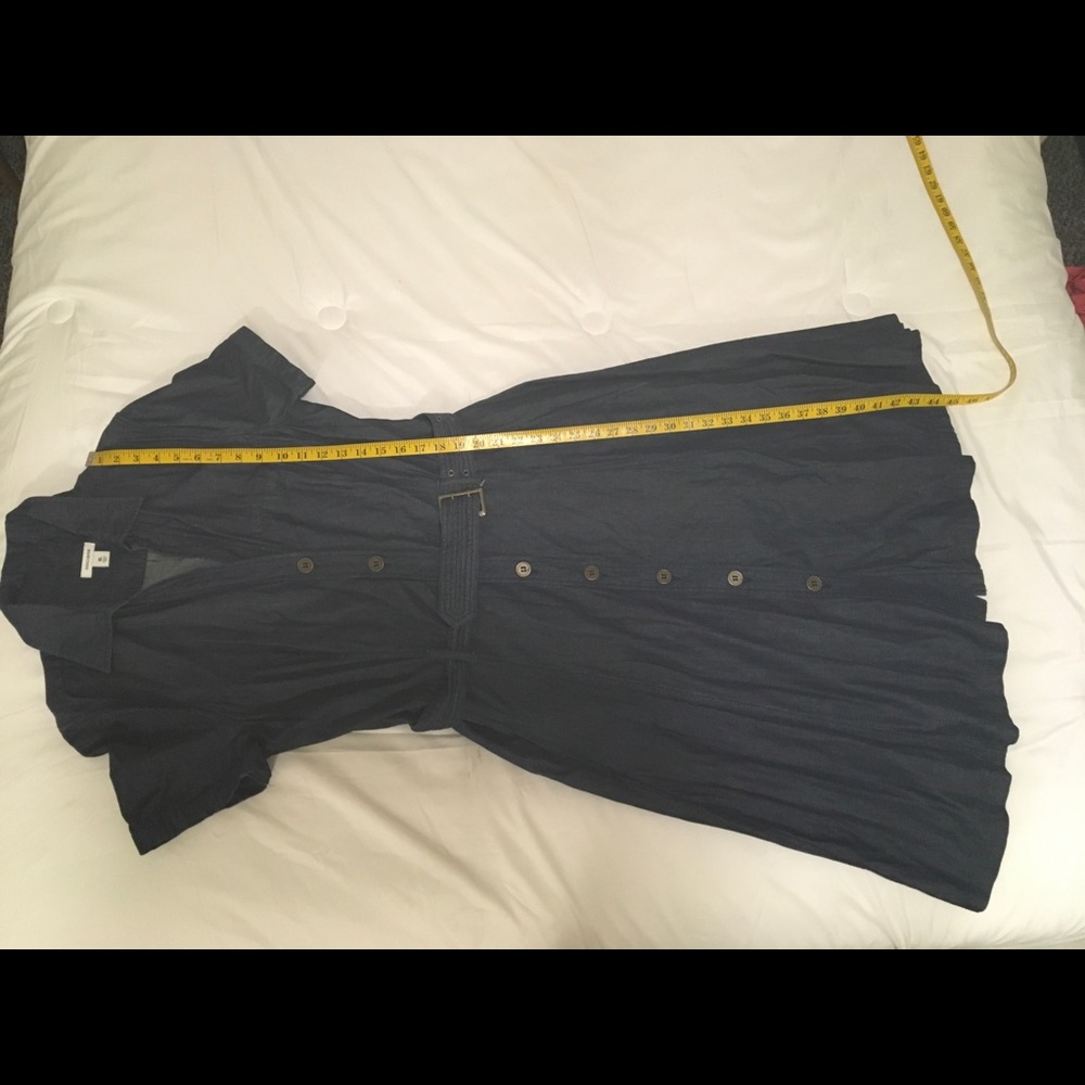 denim dress with pockets and full skirt